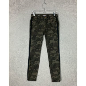 DL1961 Jeans Womens 26 Green Camo Florence Ankle Mid Rise Instasculpt Skinny